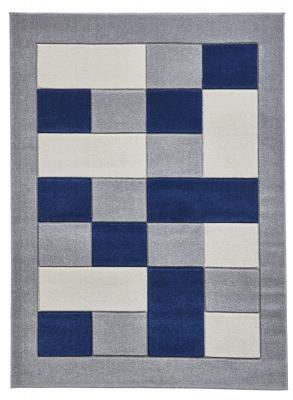 Mansion Rug Grey/Navy